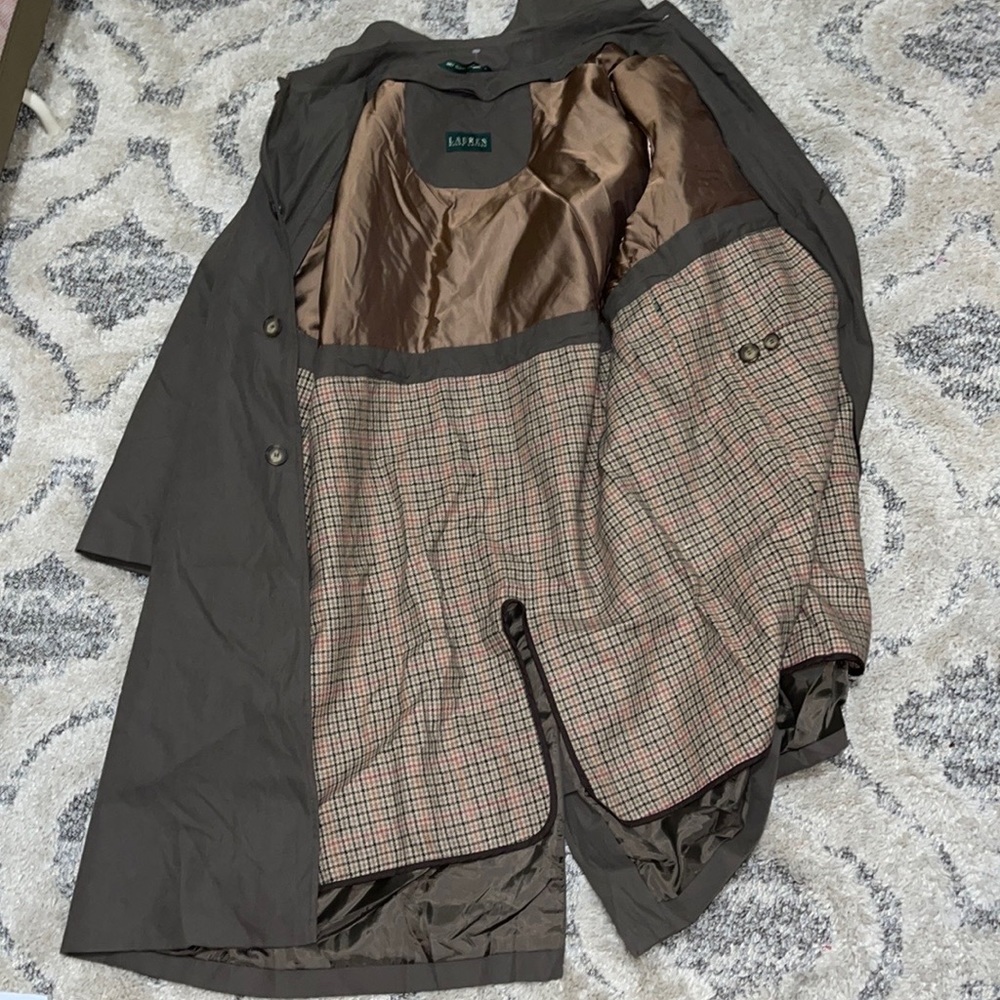 NWT Lauren Ralph Lauren Unisex  Lined Trench coat